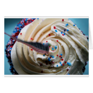 Cupcake vorst met een Amerikaanse vlag