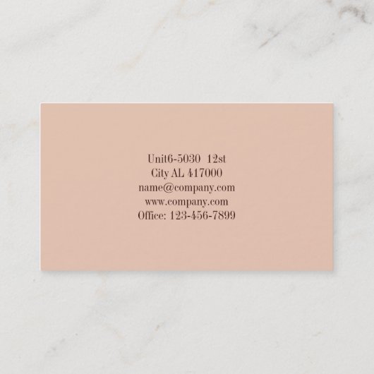 Cupcake Wedding Cake Catering bakkerij Visitekaartje (Achterkant)