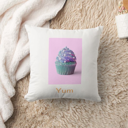 Cupcake yum ooh cupcake jeter oreiller (Couverture)