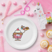 Cupcake zoet je dag papieren bordje (Feest)