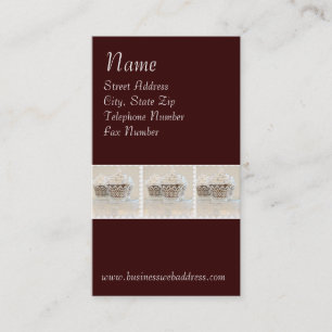 Cupcaked sur des cartes de visite d'arrière - plan