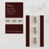 Cupcaked sur des cartes de visite d'arrière - plan (Devant / Derrière)