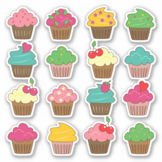 Cupcakes 2 Sticker (Devant)