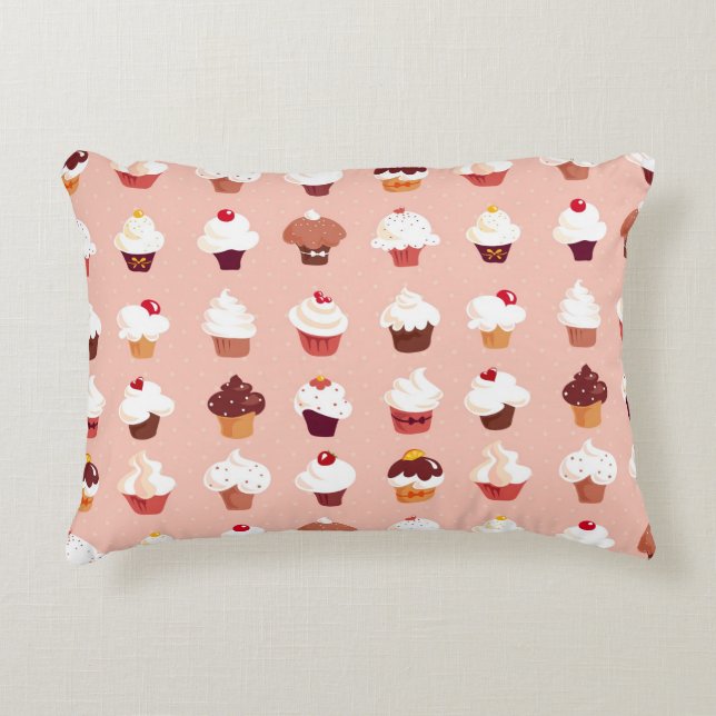 Cupcakes Accent Kussen (Voorkant)