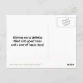 Cupcakes Anniversaire Photo Carte postale (Dos)