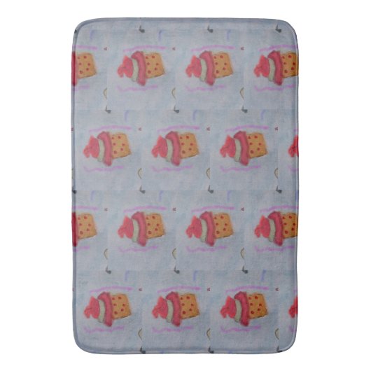 Cupcakes Badmat (Voorkant Verticaal)