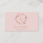 Cupcakes Baking Tools Utiers Whisk Monogram Visitekaartje (Voorkant)