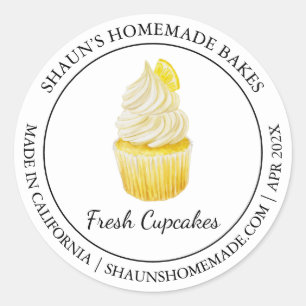 Cupcakes Bakken Modern label