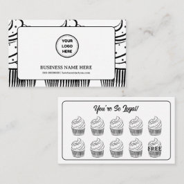 Cupcakes Bakkerij Coffee Shop Reward Point Klantenkaartje