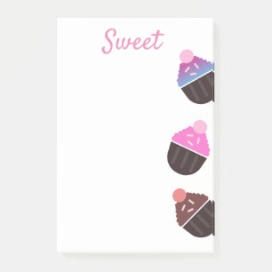 Cupcakes Bakkerij Zoete Frosting Post-it Notities Post-it® Notes