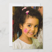 Cupcakes ballonnen Paarse verjaardagsuitnodiging Kaart (Achterkant)