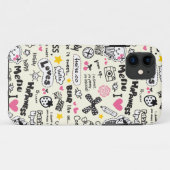 Cupcakes, bogen, harten, meisjespatroon. Case-Mate iPhone case (Achterkant (horizontaal))