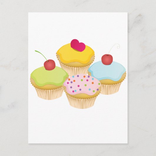 Cupcakes Briefkaart (Voorkant)
