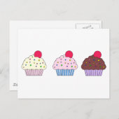 Cupcakes Briefkaart (Voorkant / Achterkant)
