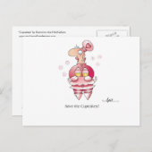 CUPCAKES briefkaart tegen April McCallum (Voorkant / Achterkant)
