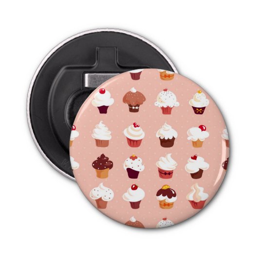 Cupcakes Button Flesopener (Voorkant)