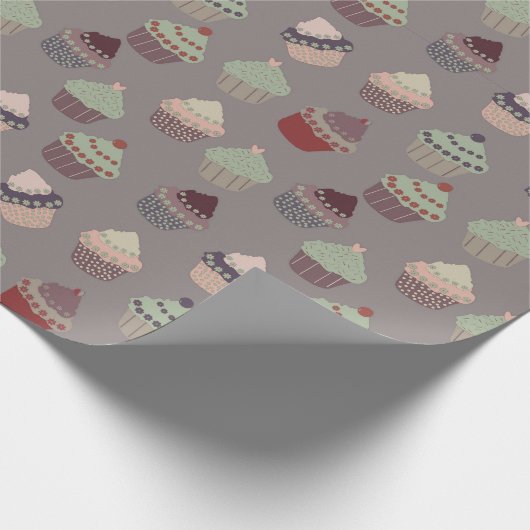 Cupcakes Cadeaupapier (Hoek)