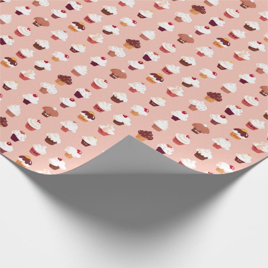 Cupcakes Cadeaupapier (Hoek)