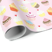 Cupcakes Cadeaupapier (Rol Hoek)