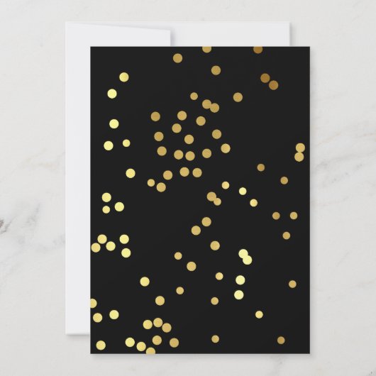 Cupcakes & Champagne Black & Gold Vrijgezellenfees Kaart (Achterkant)