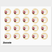 Cupcakes & Cocktails Stickers Party Favoriser - mi (Feuille)