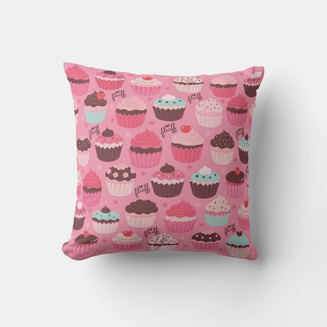 Cupcakes Coussin par Fluff (Recto)