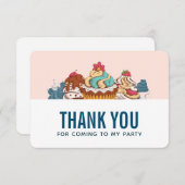 Cupcakes de style rétro Sweet Traitements Merci (Devant / Derrière)