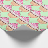 Cupcakes Design Wrapping Paper Cadeaupapier (Hoek)