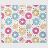 Cupcakes & Donuts Cadeaupapier (Vlak)