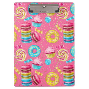 Cupcakes, donuts en Snoepjes klembord