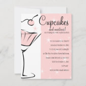 Cupcakes en Martinis Kaart (Voorkant)
