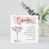 Cupcakes en Martinis! Kaart (Staand voorkant)