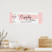 Cupcakes en Martini's! Poster (Keuken)