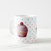 Cupcakes en polka dots Classic Mok (Voorkant links)