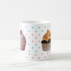 Cupcakes en polka dots Classic Mok