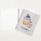 Cupcakes Et Fruits Motif Aquarelle (Devant avec enveloppe)