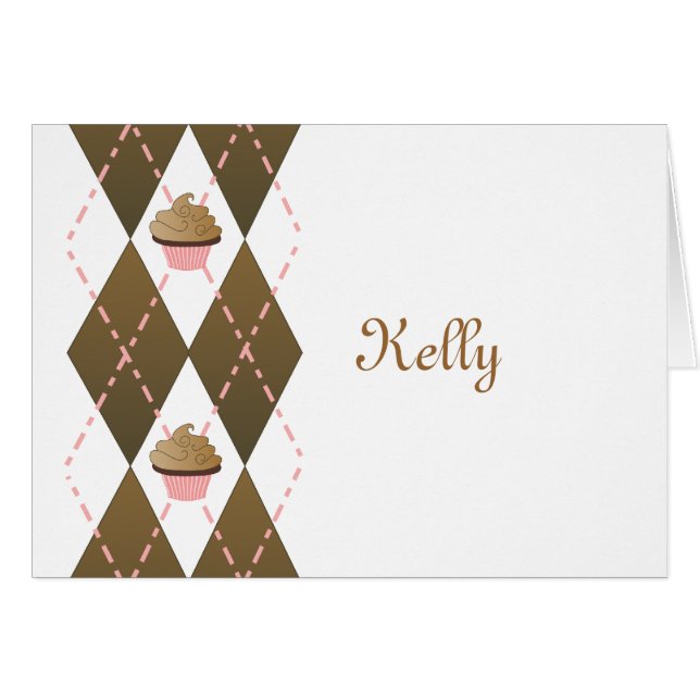 Cupcakes et Jacquard (Devant Horizontal)