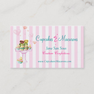 Cupcakes et Macarons Carte de visite