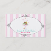 Cupcakes et Macarons Carte de visite (Dos)