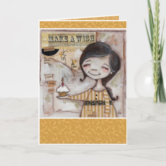 Cupcakes et Voeux - Carte d'anniversaire (Devant)