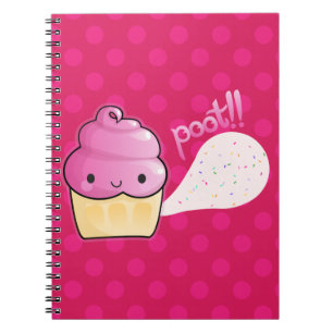 Cupcakes Fart Sprinkles Roze Notitieboek