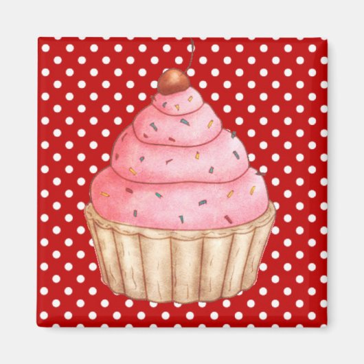 Cupcakes Gâteaux Aimant de pâtisserie (Devant)