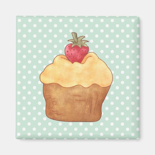 Cupcakes gebak magneet (Voorkant)