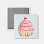 Cupcakes gebak magneet (Voorkant / Achterkant)