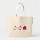 Cupcakes Grote Tote Bag (Voorkant)