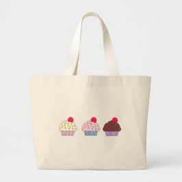 Cupcakes Grote Tote Bag
