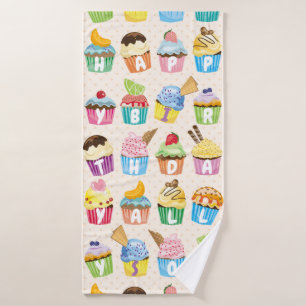 Cupcakes Happy Birthday Ajouter Votre Nom Cute Goo