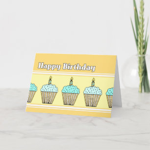 Cupcakes Happy Birthday Kaart