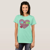 cupcakes hart v.01 t-shirt (Voorkant volledig)