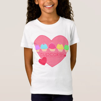 Cupcakes hart voor kinderen t-shirt